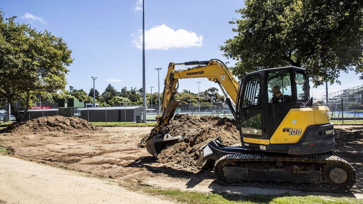 Lions Mini Golf – Construction Begins