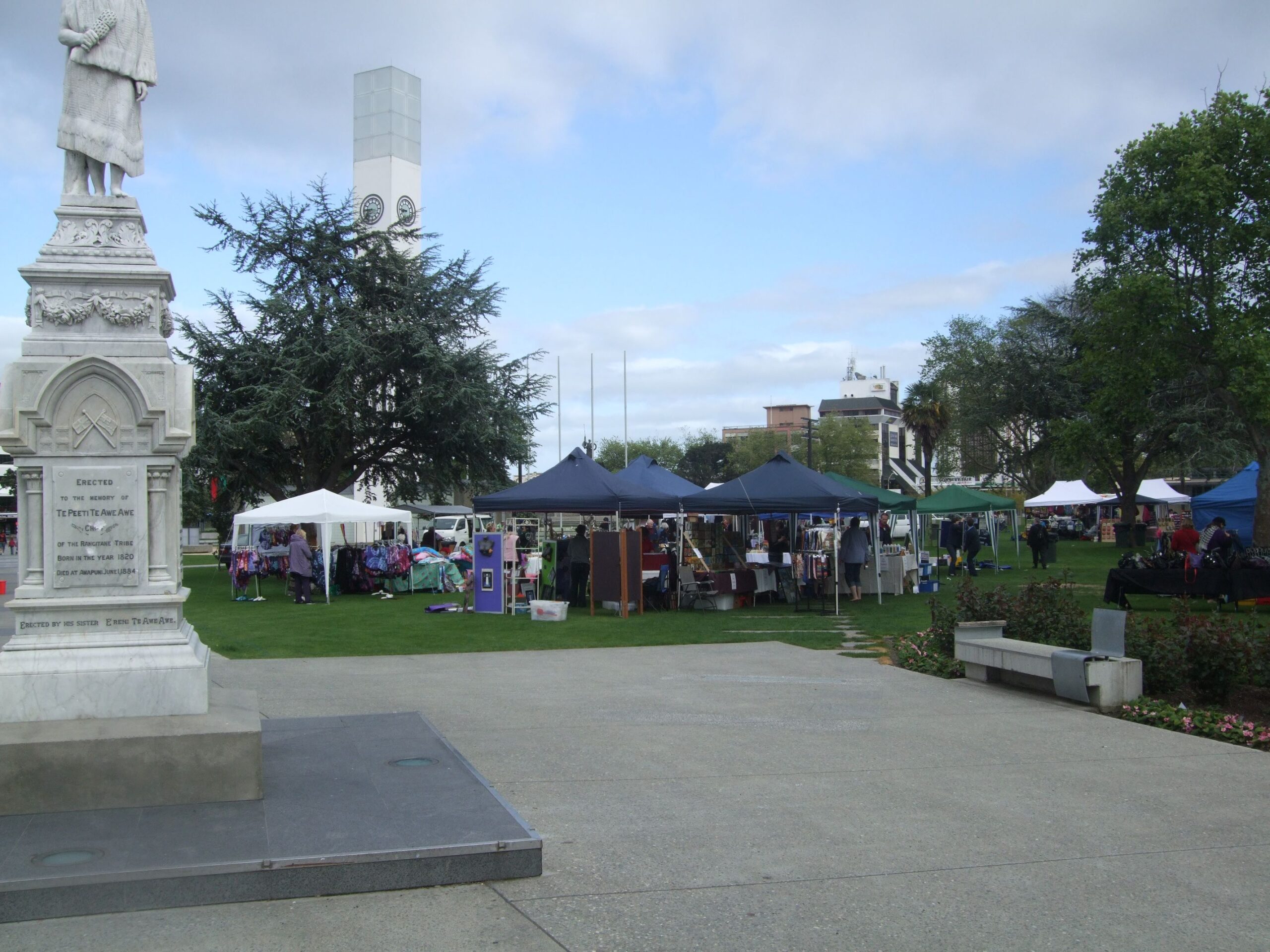 Stalls at Lions Market Day