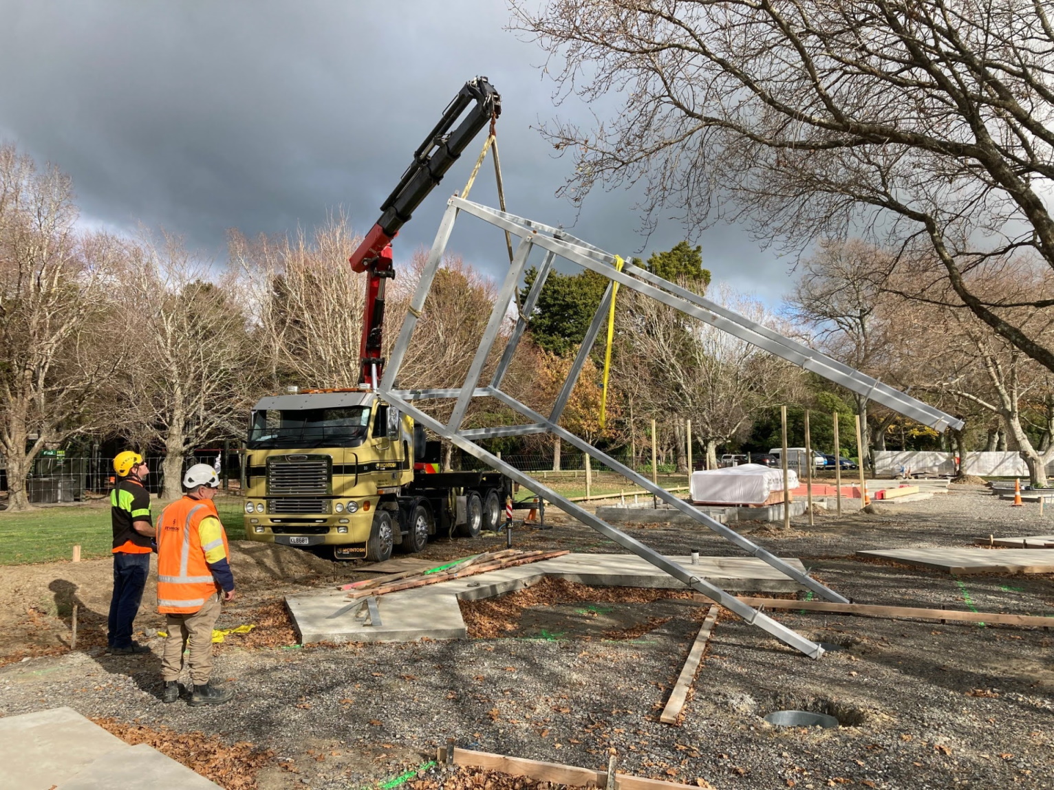Lions Mini Golf Tower Installation