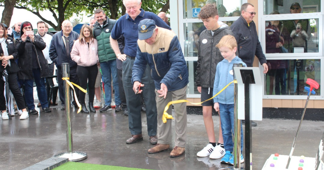 Opening day of Lions Mini Golf